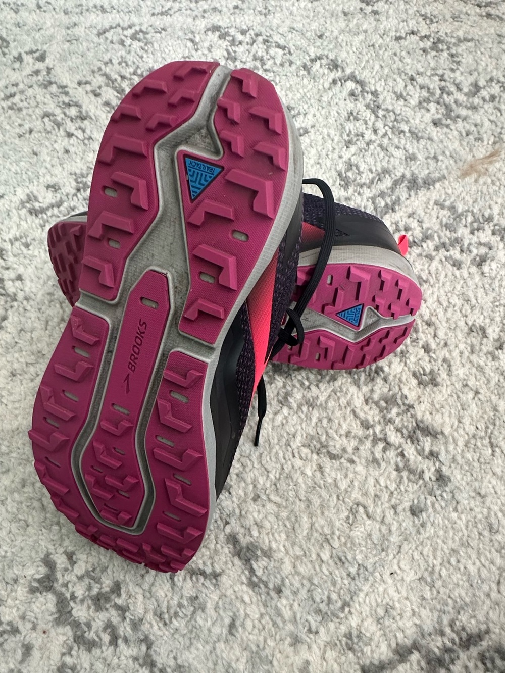 Brooks Women's Caldera Trail Running Shoes in Black & Purple with Pink Accents - Picture 5 of 6